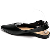 SHOES Amance Damen Slingpumps Ballerinaser 9705 Restudsalg Black