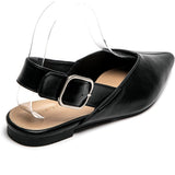 SHOES Amance Damen Slingpumps Ballerinaser 9705 Restudsalg Black