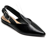 SHOES Amance Damen Slingpumps Ballerinaser 9705 Restudsalg Black