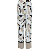 b.young B.YOUNG Damen Hose BYFAVIA Pant Humus Blocks