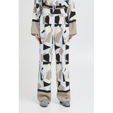 b.young B.YOUNG Damen Hose BYFAVIA Pant Humus Blocks