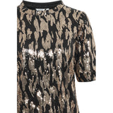 b.young B.YOUNG Damen Top BYREI Restudsalg Gold Abstract Mix
