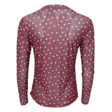 Black Colour BLACK COLOUR Damen Mesh BCANNIE Blouse Plum Dot