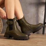 SHOES Damen Stiefel 5622 Restudsalg Green