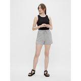 PIECES Damen-Sweatshorts „PCCHILLI SUMMER“ Shorts Light Grey Melange