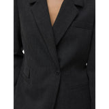 Vero Moda Vero Moda Damen Blazer VMBESTIE Restudsalg Dark grey melange