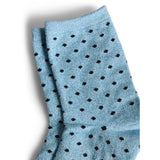 PIECES Damen strümpfe PCSEBBY Socks Chambray Blue MINI DOTS IN MARITIME