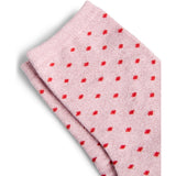PIECES Damen strümpfe PCSEBBY Socks Flushing Pink SMALL DOTS IN FLAME SCARLET