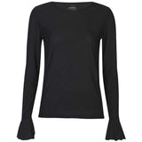 Liberté LIBERTÈ Damen Mesh LS Blouse BLACK BLACK DIAMOND DOT