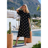Liberté Liberte Damen kleid DOTTI Dress BLACK CREME DOT
