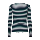 Liberté Liberté Damenbluse NATALIA - 9914 Restudsalg DARK BLUE GREEN WHITE STRIPE