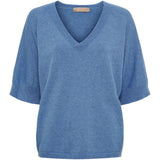 MARTA DU CHATEAU Marta Du Chateau Damen Strick MdcInaya 9587 Knit Jeans Blue Melange