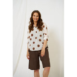 MARTA DU CHATEAU Marta du Chateau Damen Bluse MdcRiva 851928 Blouse Brown