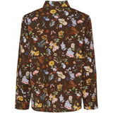 MARTA DU CHATEAU Marta du Chateau Damen Hemd MdcMagnolia 258042V Shirt Brown Print