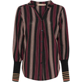 MARTA DU CHATEAU Marta du Chateau Damen Hemd MdcPeyton 25161 Shirt Black/Bordeaux1