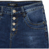 MARTA DU CHATEAU Marta du Chateau Damen Jeans MdcAmalia Mdc175-26166 Jeans Dark Blue Denim