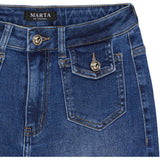 MARTA DU CHATEAU Marta du Chateau Damen Jeans MdcIrene MDC199-8237 Restudsalg Blue Denim