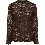 MARTA DU CHATEAU Marta du Chateau Damen Langarm-Spitzen-T-Shirt MdcMilley 7707 LS Tee Moro