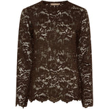 MARTA DU CHATEAU Marta du Chateau Damen Langarm-Spitzen-T-Shirt MdcMilley 7707 LS Tee Moro