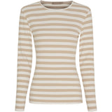 MARTA DU CHATEAU Marta du Chateau Damen Langarm T-Shirt MdcBegonia 7702 LS Tee Beige