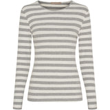 MARTA DU CHATEAU Marta du Chateau Damen Langarm T-Shirt MdcBegonia 7702 LS Tee GreyMelange10