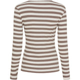 MARTA DU CHATEAU Marta du Chateau Damen Langarm T-Shirt MdcBegonia 7702 LS Tee Tortora