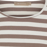 MARTA DU CHATEAU Marta du Chateau Damen Langarm T-Shirt MdcBegonia 7702 LS Tee Tortora
