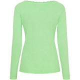 MARTA DU CHATEAU Marta du Chateau Damen Langarm T-Shirt MdcBelinda 24160 Restudsalg Green Neo