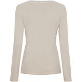 MARTA DU CHATEAU Marta du Chateau Damen Langarm T-Shirt MdcCalista 2500 Restudsalg Beige