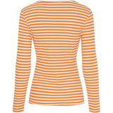 MARTA DU CHATEAU Marta du Chateau Damen Langarm T-Shirt MdcJosiane 49066 LS Tee Arancio/Greggio