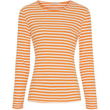 MARTA DU CHATEAU Marta du Chateau Damen Langarm T-Shirt MdcJosiane 49066 LS Tee Arancio/Greggio
