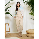 MARTA DU CHATEAU Marta du Chateau Damen Langarm T-Shirt MdcJosiane 49066 LS Tee Beige/greggio
