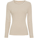 MARTA DU CHATEAU Marta du Chateau Damen Langarm T-Shirt MdcJosiane 49066 LS Tee Beige/greggio