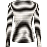 MARTA DU CHATEAU Marta du Chateau Damen Langarm T-Shirt MdcJosiane 49066 LS Tee Black/Greggio