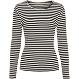 MARTA DU CHATEAU Marta du Chateau Damen Langarm T-Shirt MdcJosiane 49066 LS Tee Black/Greggio