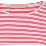 MARTA DU CHATEAU Marta du Chateau Damen Langarm T-Shirt MdcJosiane 49066 LS Tee Cardinale/Greggio