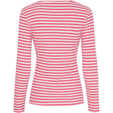 MARTA DU CHATEAU Marta du Chateau Damen Langarm T-Shirt MdcJosiane 49066 LS Tee Cardinale/Greggio