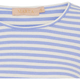 MARTA DU CHATEAU Marta du Chateau Damen Langarm T-Shirt MdcJosiane 49066 LS Tee Celeste/greggio