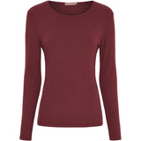 MARTA DU CHATEAU Marta du Chateau Damen Langarmshirt MdcAster 4906 LS Tee Bordeaux