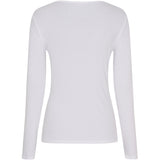 MARTA DU CHATEAU Marta du Chateau Damen Langarmshirt MdcAster 4906 LS Tee Optical White