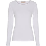 MARTA DU CHATEAU Marta du Chateau Damen Langarmshirt MdcAster 4906 LS Tee Optical White