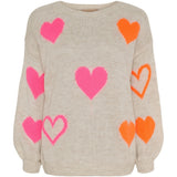 MARTA DU CHATEAU Marta du Chateau Damen Strickjacke MdcAmarante 64023 Knit Beige/Pink/Orange