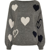 MARTA DU CHATEAU Marta du Chateau Damen Strickjacke MdcAmarante 64023 Knit Dark Grey