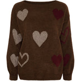 MARTA DU CHATEAU Marta du Chateau Damen Strickjacke MdcAmarante 64023 Knit Moro