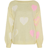 MARTA DU CHATEAU Marta du Chateau Damen Strickjacke MdcAmarante 64023 Knit Yellow/Panna/Pink