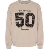 MARTA DU CHATEAU Marta du Chateau Damen Sweatshirt MdcLiora 58512M Restudsalg Fango/black