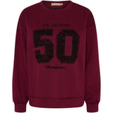 MARTA DU CHATEAU Marta du Chateau Damen Sweatshirt MdcLiora 58512M Restudsalg Bordeaux161/Black