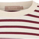 MARTA DU CHATEAU Marta du Chateau Damen T-Shirt MdcBrooklyn 58351 T-shirt Beige/Bordeaux