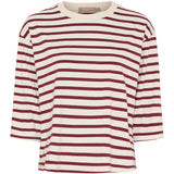 MARTA DU CHATEAU Marta du Chateau Damen T-Shirt MdcBrooklyn 58351 T-shirt Beige/Bordeaux