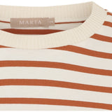 MARTA DU CHATEAU Marta du Chateau Damen T-Shirt MdcBrooklyn 58351 T-shirt Beige/Rust
